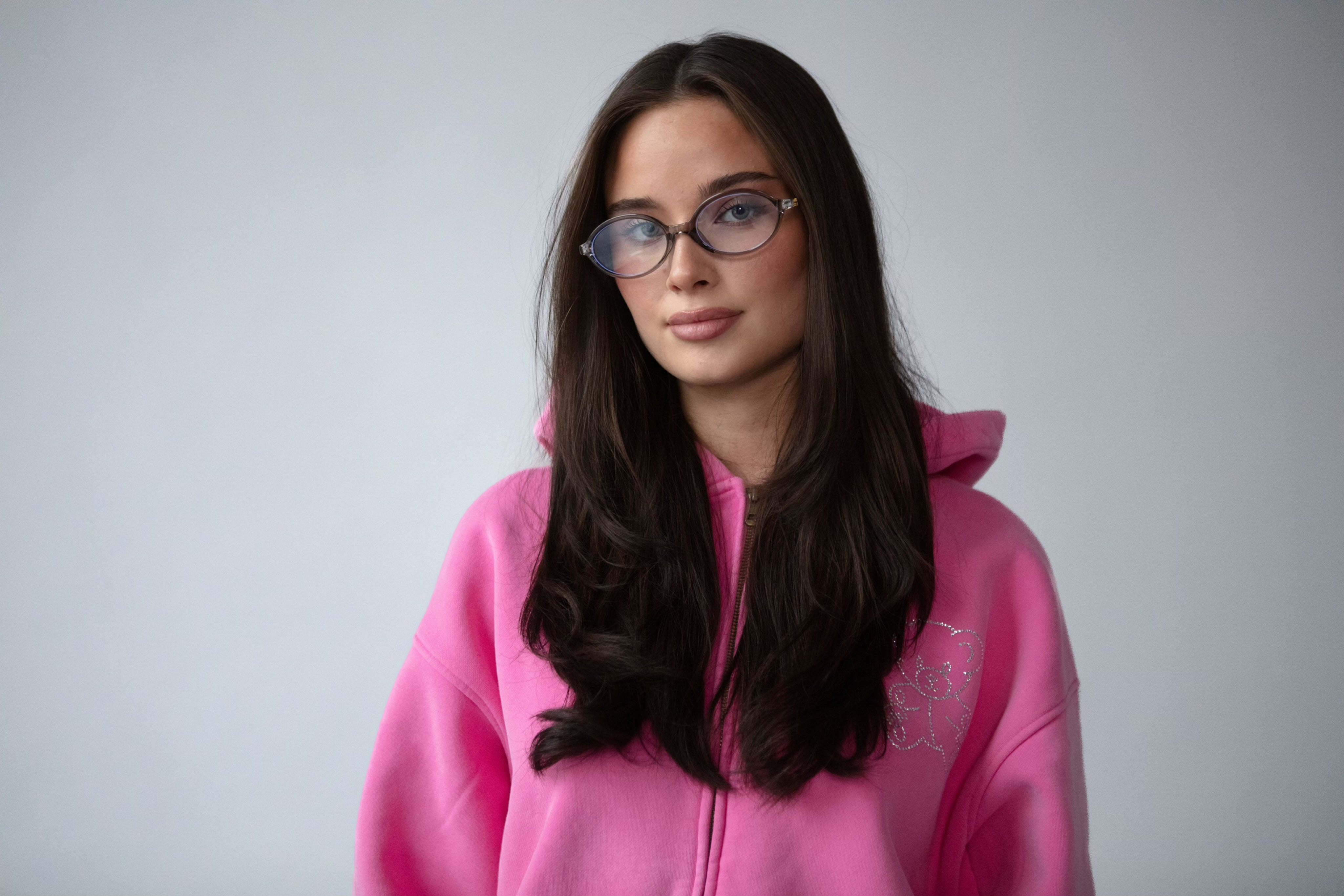 PINK ZIP-UP HOODIE